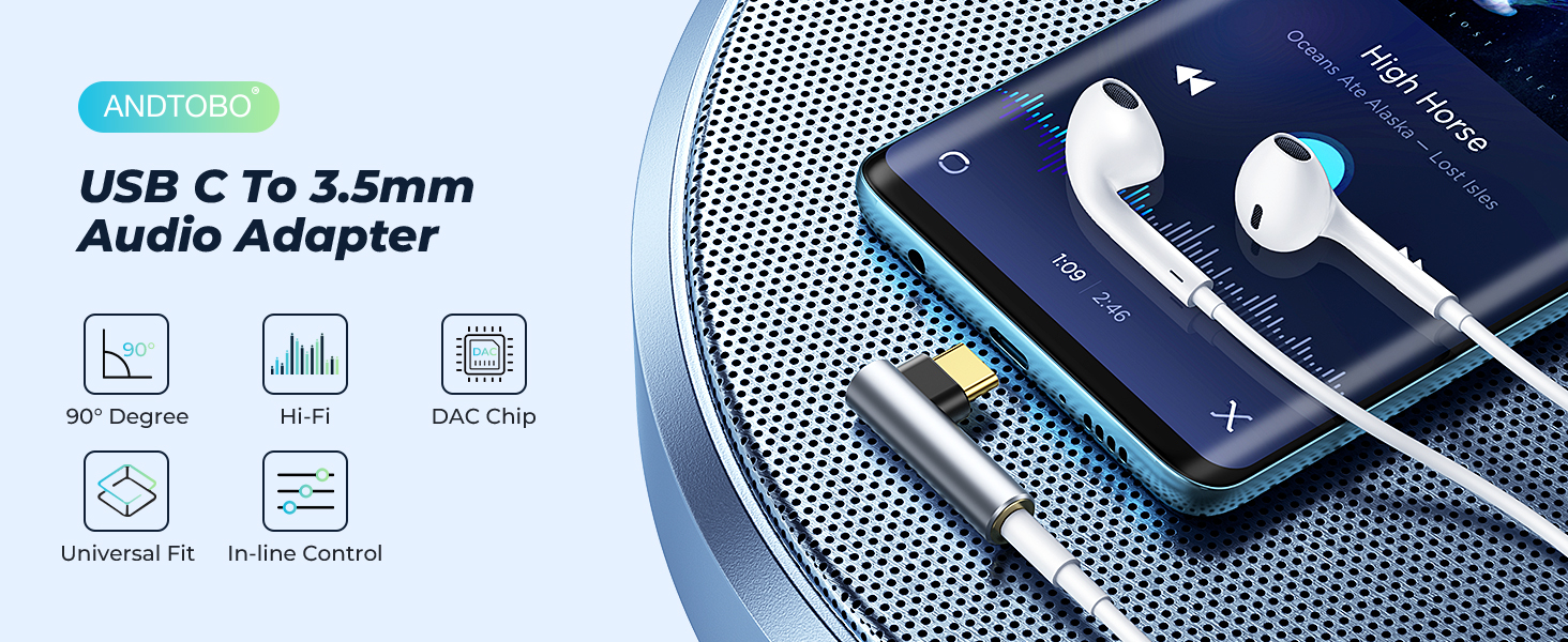 USB C to 3.5mm Audio Adapter