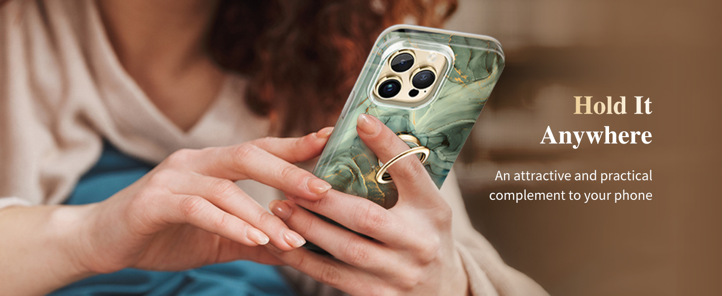 Marble Cell Phone Ring Holder