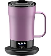 Self-Heating Coffee Mug, 14oz Heated Coffee Mug - Rechargeable Temperature Control Coffee Mug Kee...