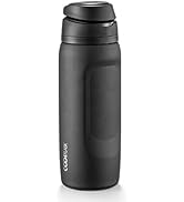Coolflask MegaSip Stainless Steel Water Bottles 32 oz with Straw, Insulated Water Bottle Leak-Pro...