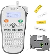Rongta TH110 Bluetooth Handheld Label Maker Machine with 1 Tape, QWERTY Keyboard Portable Label P...