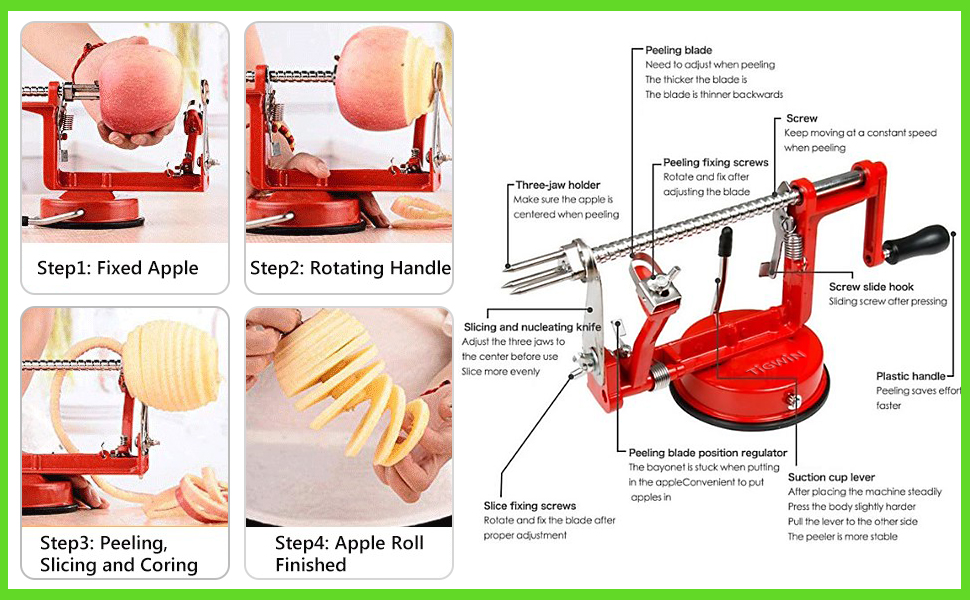 apple peeler corer and slicer