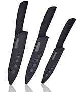 Magiware Ceramic Knives, Ceramic Knife Set with Sheaths Cover -Sharp Longer Never Rust (include 6...