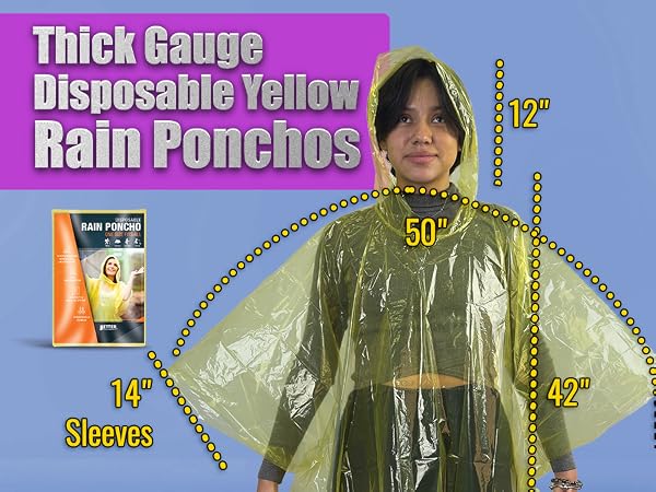 Clear Yellow Poncho