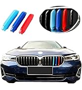 Exact Fit ///M-Colored Grille Insert Trims Compatible with BMW 2021 2022 2023 5 Series Sedan 530i...