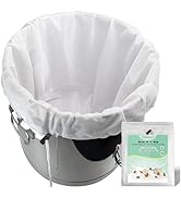 bellamei Brew Bags Extra Large Reusable 2 Pack 250 Micron Fine Mesh Bag for Fruit Cider Apple Gra...
