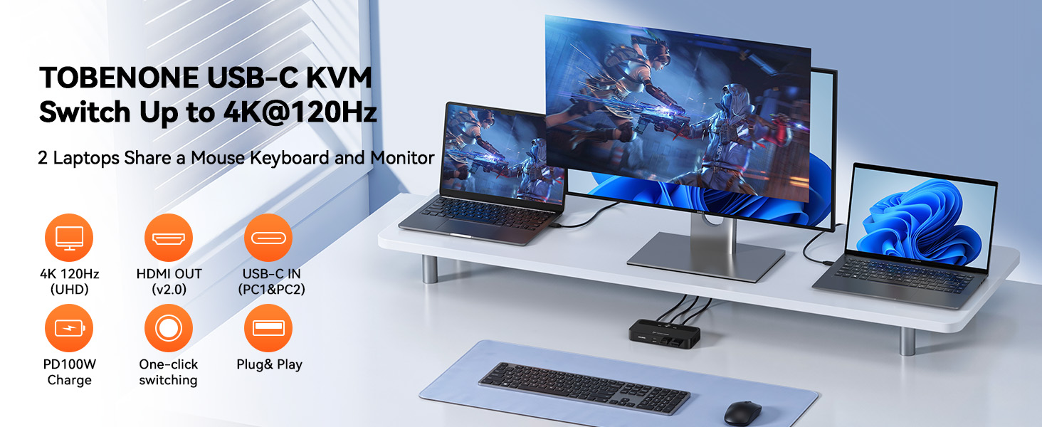 USB C KVM Switch