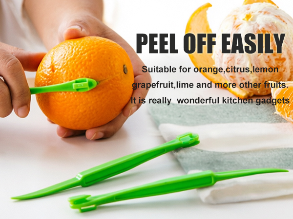 Orange Peeler Tools Citrus Peel Cutter Plastic Fruit Vegetable Slicer Cutter Lemon Peeler Opener