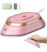 Newbealer Travel Iron with Dual Voltage - 120V/220V Mini Dry Iron for Clothes (No Steam), Non-Sti...