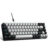 Portable 60% Mechanical Gaming Keyboard, MageGee MK-Box LED Backlit Compact 68 Keys Mini Wired Of...