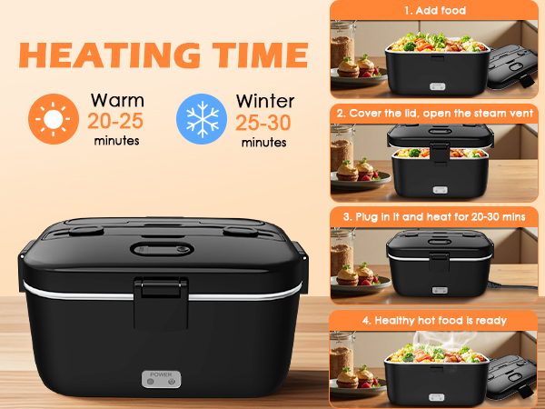 heatable lunchbox food warmer