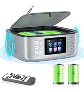 Arafuna Portable CD Player with Bluetooth 5.0, Rechargeable CD/MP3 Player with Speaker LCD Screen...