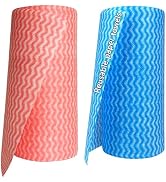 Reusable Paper Towels Washable Rolls, Shop Kitchen Cloths Paperless, Fiber Cleaning Dishcloth, Ha...