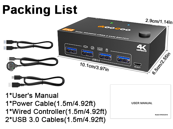 kvm switch 2 monitors 2 computers hdmi and dp port