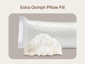 coop home goods original oomph pillow fill cooling gel memory foam cool plus cooling fill soft plush