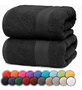 NatureMark Pack of 2 Bath Towels - 100% Cotton, 500?g/m² - Soft, Absorbent & Durable - for Home, ...