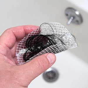 hair in drain, hair catchers, hair basket, drain basket, drain cleaner, clear drain, drain snake