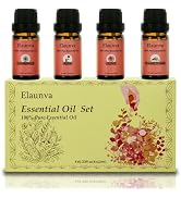 Elaunva Essential Oils Set,100% Pure Natural,4 Scents(Clove/Ylang Ylang/Rose/Chamomile),10ml Each...