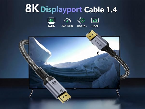 8K Displayport cable