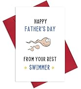 Ogeby Rude Father’s Day Card Gifts from Daughter Son, Funny Father’s Day Card Gift for Dad, Happy...