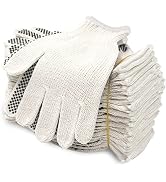 Evridwear Cotton Polyester String Knit Shell Safety Protection Work Gloves for Painter Mechanic I...