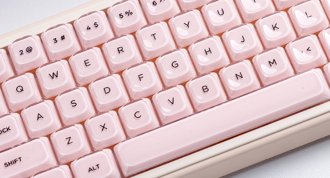 Jelly Low Profile Keycaps Shine Through Keycaps