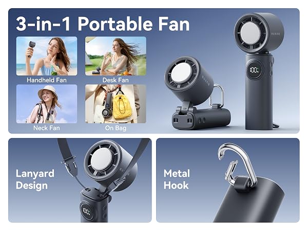 3-in-1 Portable Fan