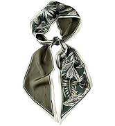 RFQMNO Hair Scarf for Women - 53"x5.3" Purse Scarf, Extra Long Satin Wrap, Versatile Belt & Boho ...