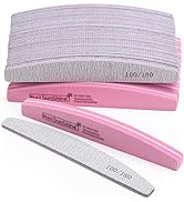35 Count Nail Files and Buffers Kit, Reusable Sanding Buffing Blocks Fingernail File 100/180 Grit...