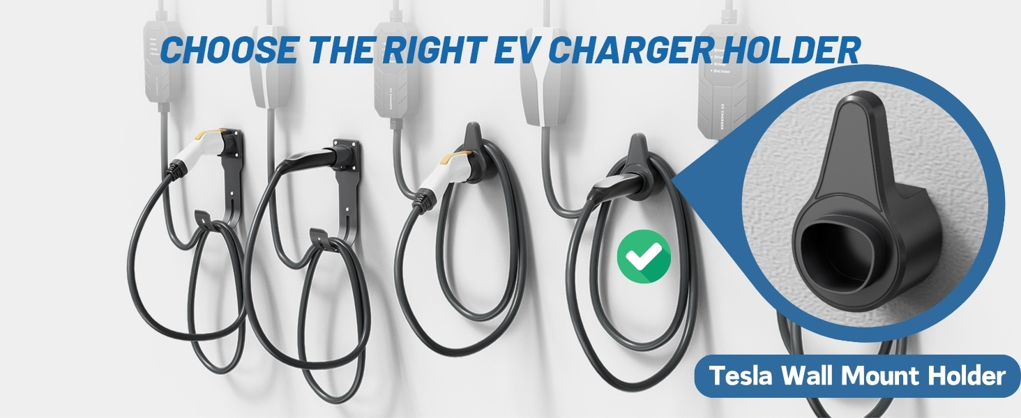 tesla charger holder