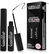 Luxillia Black Magnetic Eyeliner for Magnetic Eyelashes, Upgraded Strongest Hold, Most Natural Lo...