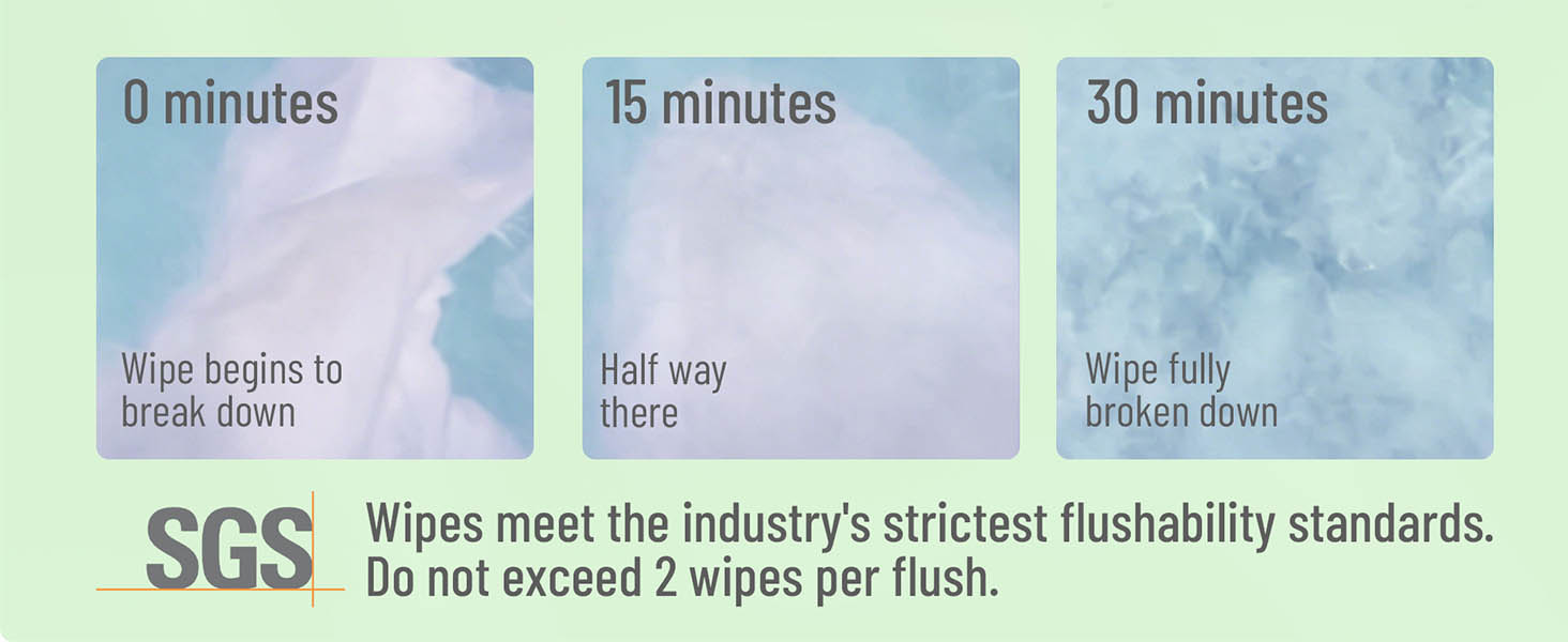 G19 Flushable Wipes 5