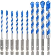 BRSCHNITT Carbide Drill Bit Set - Dry Drill Bit Set for Masonry, Concrete, Bricks, Wood, Plastic ...