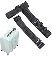 Vigorport Luggage Straps, Metal Luggage Connector Straps for Suitcases, Stretchable Add a Bag Adj...