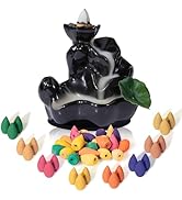 STRN Backflow Incense Cones for Waterfall, 8 Scented Incense Cone 24 PCS, Sandalwood, Agarwood, J...