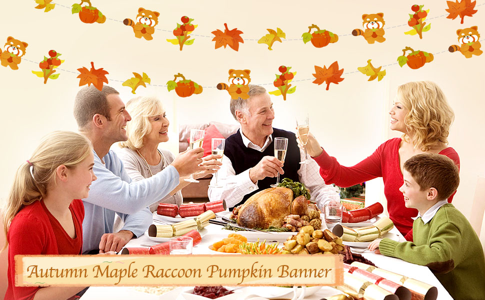 Autumn Squirrel Berry Banner 1
