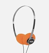 Koss x Retrospekt P/21 Retro On-Ear Headphones, Retro Orange Foam, Adjustable Headband, Wired 3.5...