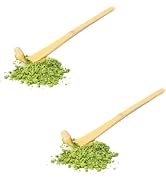 2 Pcs Japanese Bamboo Matcha Scoop - 18cm Brown Traditional Tea Ceremony Spoon for Matcha and Cof...