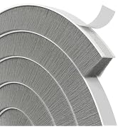 Bantie 40FT Brush Weather Stripping Door Window Seal - Weather Strip Insulation Strip for Door Fr...