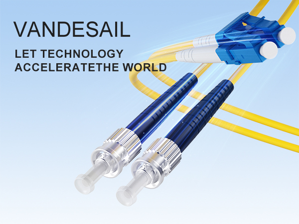 Duplex Fiber ST to LC Jumper Cord 9/125um LSZH for Fiber Optic Transceivers