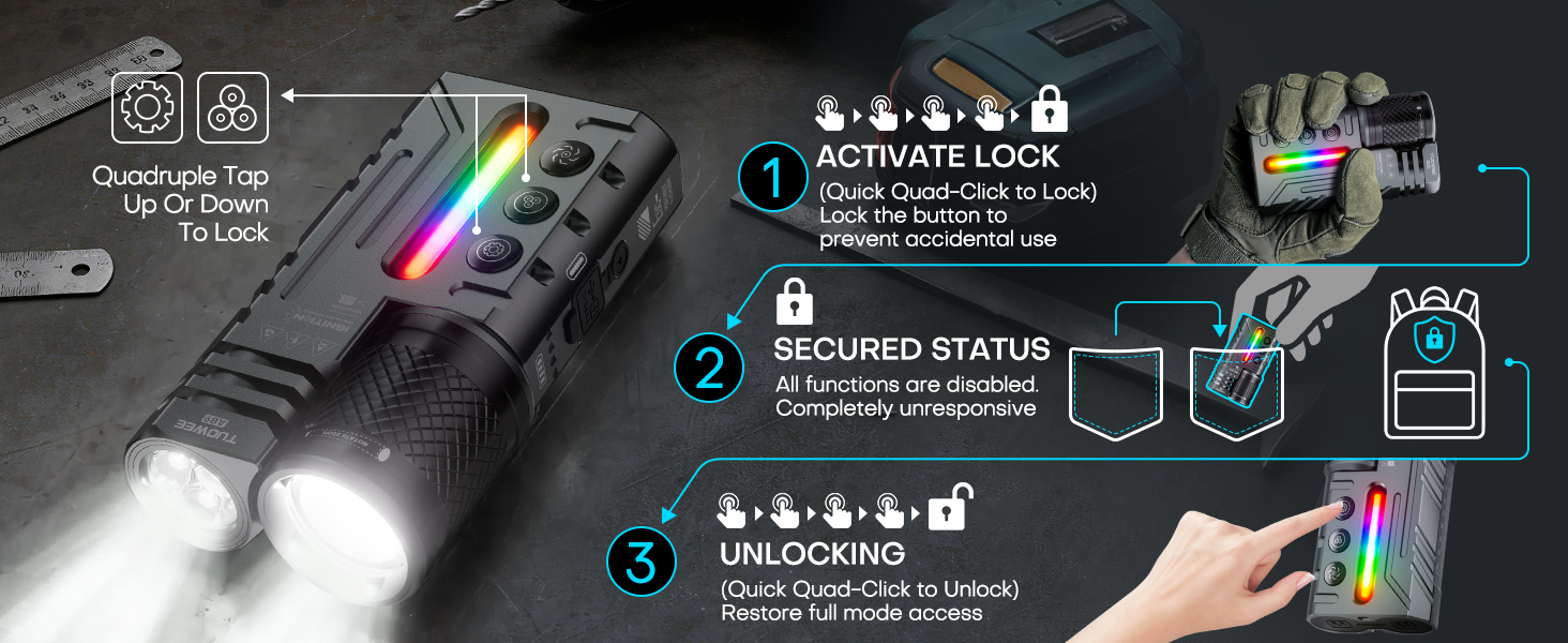 edc flat flashlight