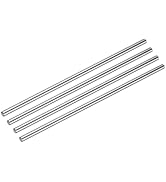 uxcell 4 Pcs Linear Motion Rod Shaft Guide 6mm x 200mm (0.236" x 7.87") Case Hardened Steel Chrom...