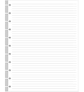 Letter Size Discbound Refill Paper, 11 Disc Paper Refill for Note-Taking System Discbound Planner...