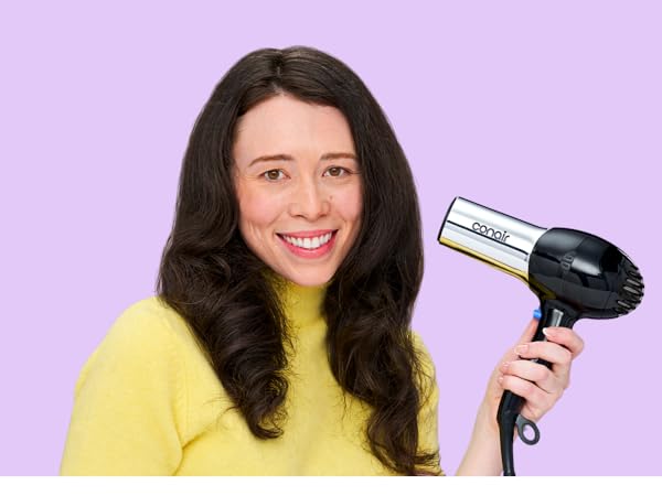 Woman with dryer