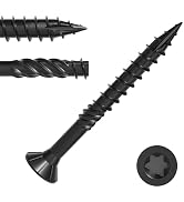 Deck Screws #8 x 1-1/2 inch,Heavy Duty Exterior Wood Screws,Torx Drive Head Deck Screw Black Rust...