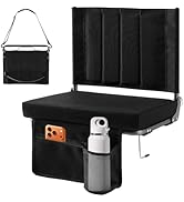DUMOS Stadium Seats with Back Support, Bleacher Chairs with 3.15 Inch Thick Padded Cushion, Wide ...