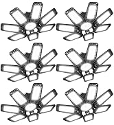 CHENGCHILIT LED Garage Light 6 Pack - 200w 20000LM 6500K Garage Lights Ceiling Led with 7+1 Adjus...