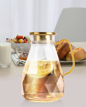 gold pitcher with lid