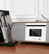 LEMEGA M6P CD Player with FM Radio, Bluetooth Streaming, 150W Stereo HiFi System with Internal Su...