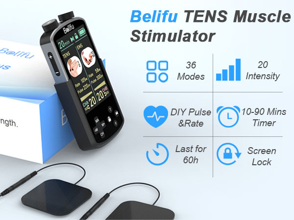 electric muscle stimulator tens unit' tense muscle relaxer muscle stimulator for pain relief